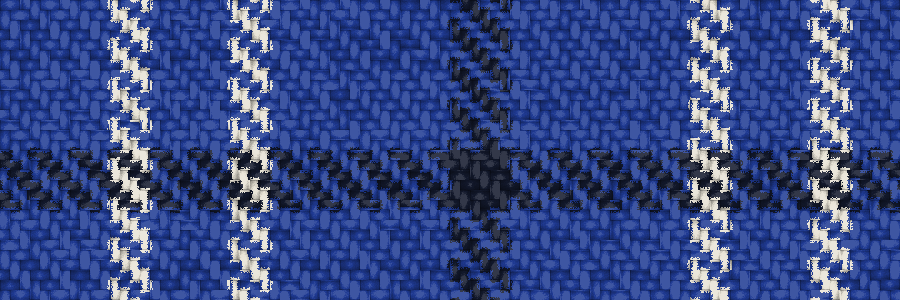 Tweed cloth at thread scale