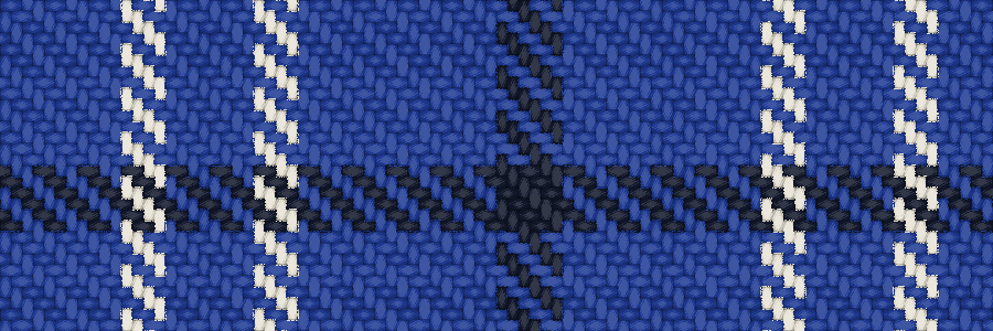 Worsted cloth at thread scale